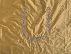 NR928MY -Mustard Yellow Colour Maggam Work Blouse