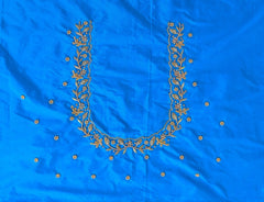 NR928SB -Sky Blue Colour Maggam Work Blouse