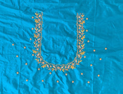 NR928RG -Rama Green Colour Maggam Work Blouse