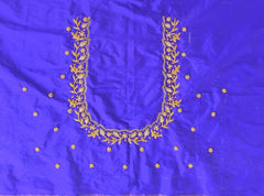 NR928IB -Ink Blue Colour Maggam Work Blouse