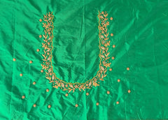 NR928G -Green Colour Maggam Work Blouse