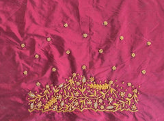 NR928M -Maroon Colour Maggam Work Blouse