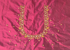 NR928M -Maroon Colour Maggam Work Blouse