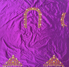 NR895PR - Purple Colour Maggam Work Blouse