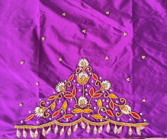 NR895PR - Purple Colour Maggam Work Blouse