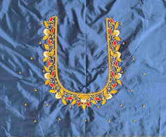 NR895NB - Navy Blue Colour Maggam Work Blouse