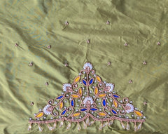 NR899MG - Mahendi Green Colour Maggam Work Blouse