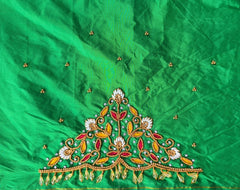 NR895G - Green Colour Maggam Work Blouse