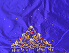 NR895B - Blue Colour Maggam Work Blouse