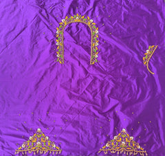 NR895V - Violet Colour Maggam Work Blouse