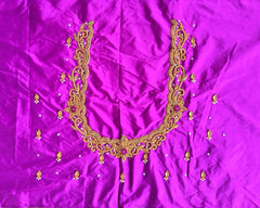 NR896PR - Purple Colour Maggam Work Blouse