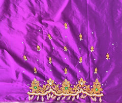 NR896V -Violet Colour Maggam Work Blouse