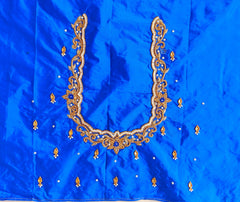 NR896B - Blue Colour Maggam Work Blouse