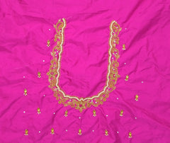 NR896P - Pink Colour Maggam Work Blouse