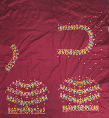 NR480DM - Dark Maroon Colour Computer Multi Work Blouse