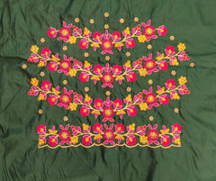 NR480BG - Bottle Green Colour Computer Multi Work Blouse