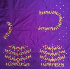 NR480V - Violet Colour Computer Multi Work Blouse