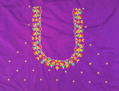 NR480V - Violet Colour Computer Multi Work Blouse