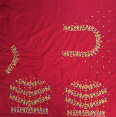 NR480R - Red Colour Computer Multi Work Blouse