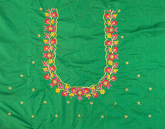 NR480G - Green Colour Computer Multi Work Blouse