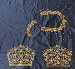 NR396NB -Navy Blue Colour Computer Work Blouse