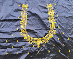 NR396NB -Navy Blue Colour Computer Work Blouse