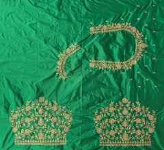 NR396G -Green Colour Computer Work Blouse