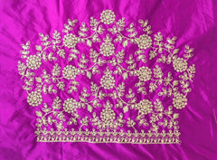 NR396MP -Magenta Pink Colour Computer Work Blouse