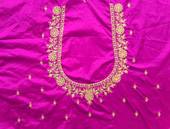 NR396MP -Magenta Pink Colour Computer Work Blouse