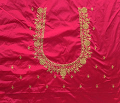 NR396TP-Tomoto Pink Colour Computer Work Blouse