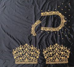 NR396BL - Black Colour Computer Work Blouse