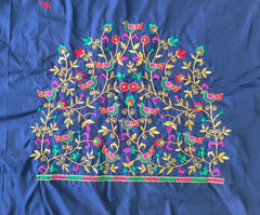 NR475NB - Navy Blue Colour Computer Multi Work Blouse