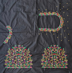 NR475BL - Black Colour Computer Multi Work Blouse