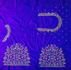 NR475IB - Ink Blue Colour Computer Multi Work Blouse