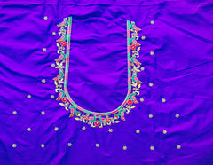 NR475IB - Ink Blue Colour Computer Multi Work Blouse