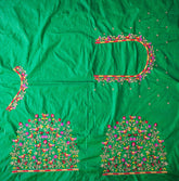 NR475G - Green Colour Computer Multi Work Blouse