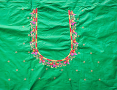 NR475G - Green Colour Computer Multi Work Blouse