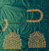 NR475BG - Bottle Green Colour Computer Multi Work Blouse