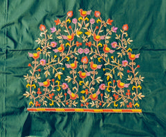 NR475BG - Bottle Green Colour Computer Multi Work Blouse