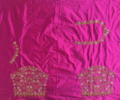 NR1299RP -Rani Pink Colour Computer Maggam Work Blouse