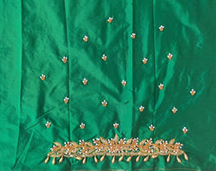 NR750G - Green Colour Maggam Work Blouse