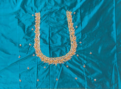 NR750RG - Rama Green Colour Maggam Work Blouse