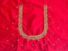 NR750R - Red Colour Maggam Work Blouse
