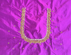 NR750PR - Purple Colour Maggam Work Blouse