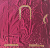 NR750MR - Maroon Colour Maggam Work Blouse