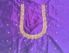 NR750V - Violet Colour Maggam Work Blouse