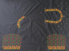 NR449BL - Black Colour Computer Multi Work Blouse