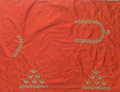 NR849OR- Orange Colour Computer Maggam Work Blouse