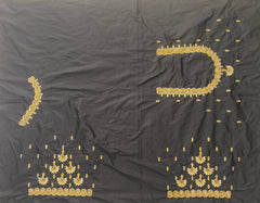 NR849BL- Black Colour Computer Maggam Work Blouse