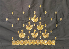 NR849BL- Black Colour Computer Maggam Work Blouse